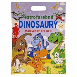 Omaľovánky pre deti Pestrofarebné dinosaury