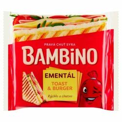 Syr Toast &amp; Burger Ementál 130g Bambino