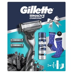 Gillette Mach3 Charcoal darčeková sada