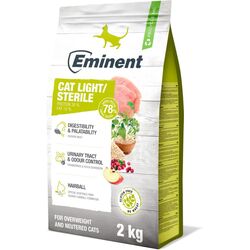 Eminent CAT sterile light Prém.krmivo 2kg VÝPREDAJ