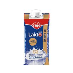 Smotana BEZLAKTÓZOVÁ na varenie 10% RAJO 200ml