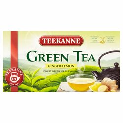 TEEKANNE Green Tea Ginger-Lemon, zelený čaj, 35 g