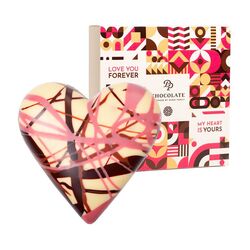 DP Chocolate Srdiečko z bielej čokolády s lieskovými orechmi 100g