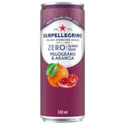 San Pellegrino Zero Granátové jablko &amp; Pomaranč 330ml*ZO