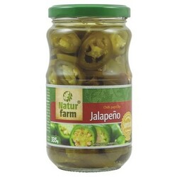 Jalapeňos papričky krájané 335g Natur Farm