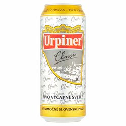 Pivo Urpiner Classic 10% svetlé výčapné 500ml *ZO