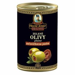 Olivy zelené s ančovičkami 300g Franz Josef