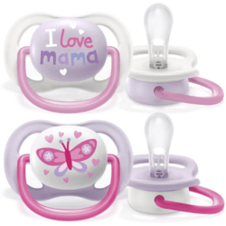 Avent Cumlík Ultra air text 0-6m girl 2ks