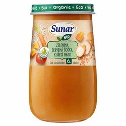 Sunar Bio Zelenina, šošovica, kuracie mäso 190g
