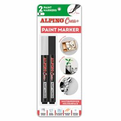 Alpino Paint Marker čierna a biela 2ks