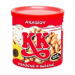 Arašidy lúpané pražené solené KK dóza 227g Alika