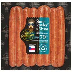 Klobásky Láďa Grileman Šunk.s niv.340g,KU VÝPREDAJ