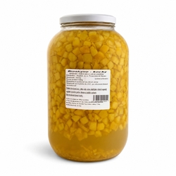 Kompót Broskyne kocky 3,5kg Hajduk