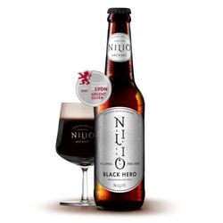 Pivo Nilio Black Hero nealko 330ml