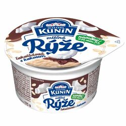 Mliečna ryža čokoláda kokos 175g Kunín VÝPREDAJ