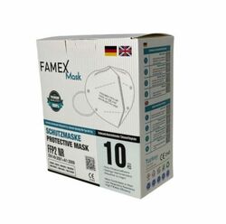 Respirátor biely FFP2NR FAMEX FAGO101 balenie 10ks
