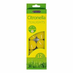 Citronella čajové sviečky na vonkajšie použitie 12ks