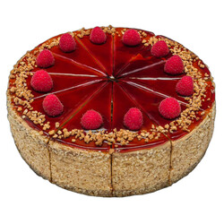 Mrazená Karamelová torta s malinami 12x100g Torty Adriana