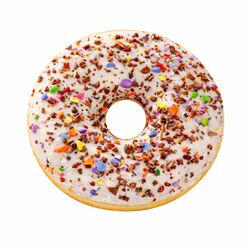 Donut biely s drvenými bonbonmi 57g