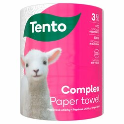 Tento Complex papierové utierky 3 vs. 1 kotúč