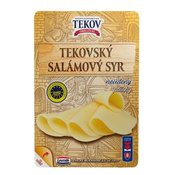 Syr Salámový neúdený plátky 100g Tekov