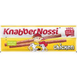 Snack klobáska KnabberNossi Kuracie Duo 2x12,5g