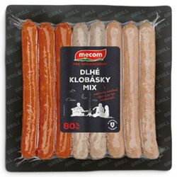 Dlhé klobásky mix 380g 2 Mecom VÝPREDAJ