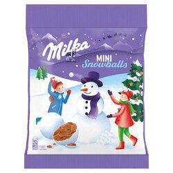 Milka Snowballs dražé z mliečnej čokolády 100 g