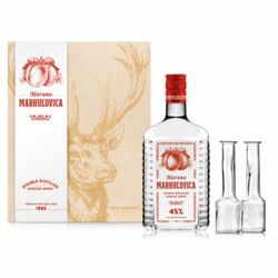 Maruna Marhuľovica 45% 0,7l Drevená kazeta Jeleň