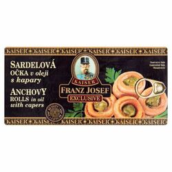 Sardelové očká v oleji s kaparami 45g Franz Josef