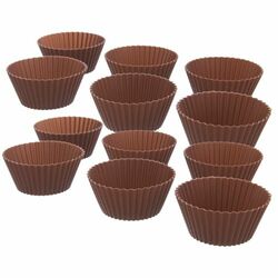 Orion Formičky 12x Muffiny hnedá silikón