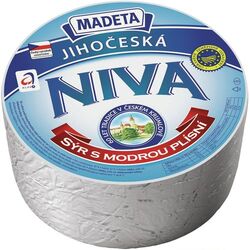 Syr Niva s modrou plesňou cca 2,7kg Madeta VÝPREDAJ