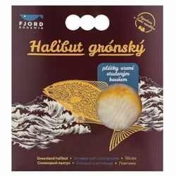 Halibut Grónský údený chladený plátky 100g Fjord