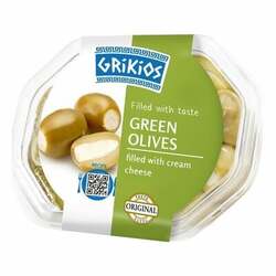 Olivy zelené so syrom 200g Grikios VÝPREDAJ