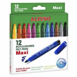 Alpino farebné fixky Maxi 12ks