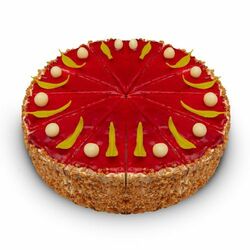 Mrazená Ovocná malinová torta 12x100g Torty Adriana