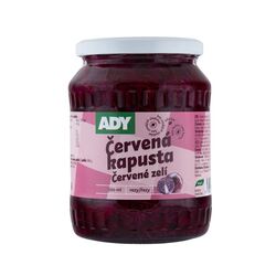 Kapusta červená v sladkokyslom náleve 720ml (620g) Ady