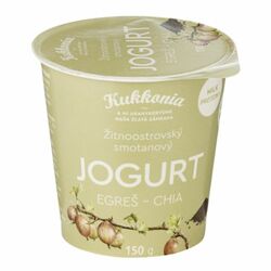 Jogurt egreš-chia 150g Kukkonia VÝPREDAJ
