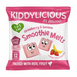 Kiddylicious vankúšiky jahoda &amp; banán 6g