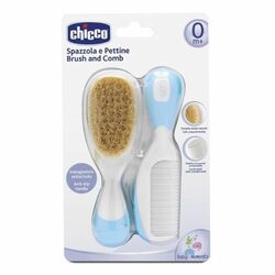 Chicco Hrebeň a kefa modrá 0+