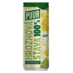 Pijur 100% hroznová šťava sýtená biela 250ml*ZO