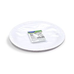 Tanier papierový FSC Recycled biely O23cm WI65211,15ks
