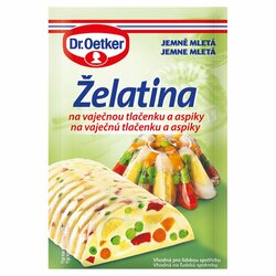Želatína na vaj. tlačenku a aspiky 20g Dr. Oetker